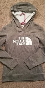 Grey women's North Face sweatshirt